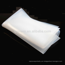 hoja de goma de silicona blanca transparente transparente resistente al calor 0.5mm